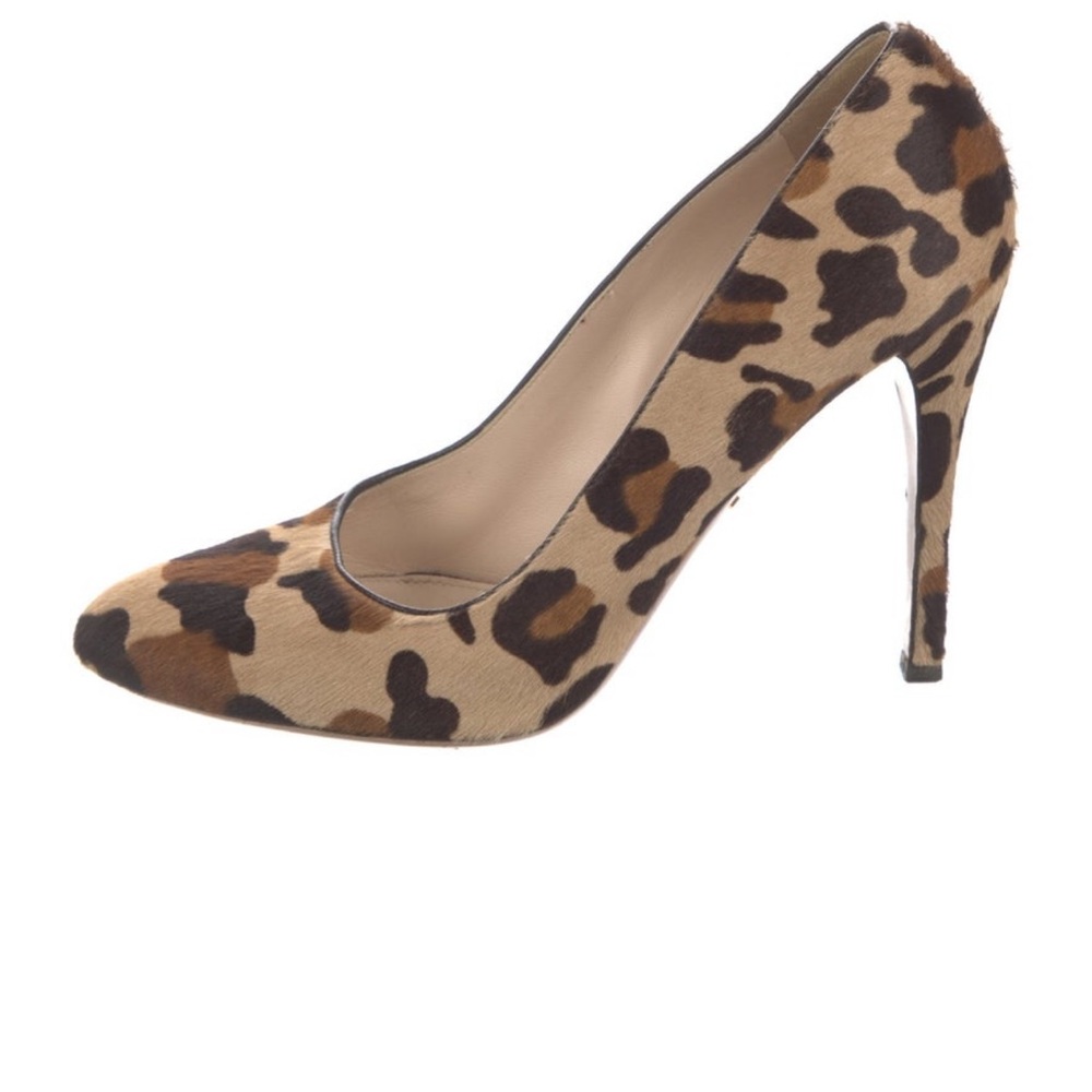 Prada Leopard Print Calf Hair Pumps Sz 39.5
